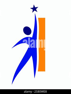 Initial Letter I Healthcare Logo Konzept für Gesundheit, Sport, Bio, Fitness oder medizinisches Symbol Stock Vektor