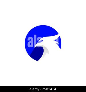 Vektor-Illustration Des Eagle-Logos. Adlerkopf-Symbol Stock Vektor