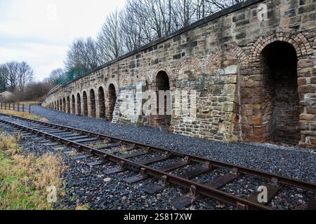 The Coal Drops im Locomotion, dem National Railway Museum in Shildon, England, Großbritannien Stockfoto