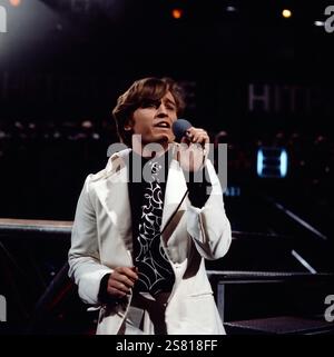 Hitparade, ZDF Musiksendung, 1971, Auftritt von Schlagersänger Christian anders Stockfoto