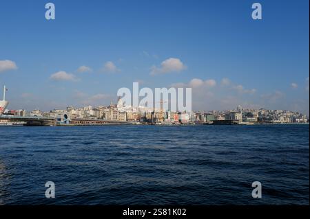 Sehenswürdigkeiten rund um Galata und Sirkeci im historischen Istanbul, Türkei Stockfoto