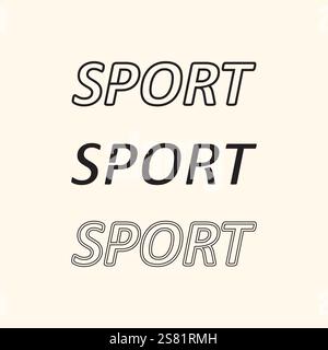 Sport-Logo und Sport-Symbol Design-Symbol Menschen Illustration Vektor Stock Vektor