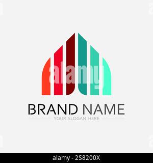 Vektorgrafik mit Geschäftssymbol und Logo Stock Vektor