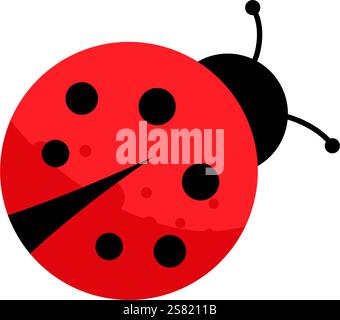 Marienkäfer - Vektorillustration Stock Vektor