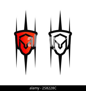 spartan Logo Icon Designs Vektor Stock Vektor