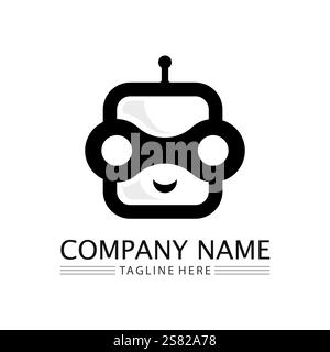 Roboter Symbol Vektor illustration Design Stock Vektor