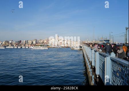 Sehenswürdigkeiten rund um Galata und Sirkeci im historischen Istanbul, Türkei Stockfoto