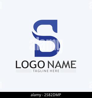 S Logo und Business Corporate S Letter Logo Design Vektor Stock Vektor