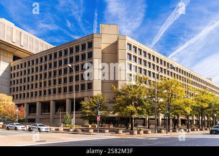 WASHINGTON DC, USA – 17. NOVEMBER 2024: Das J. Edgar Hoover FBI-Gebäude in Washington DC, USA das J. Edgar Hoover Building Federal Bureau of Investi Stockfoto