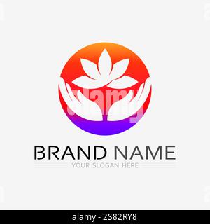 Gesundheitsschutz mit Schild Logo Design Vektor-Vorlage für medizinische Oder Versicherungsunternehmen-Vektor Stock Vektor