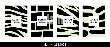 Moderne abstrakte deckt eingestellt Stock Vektor