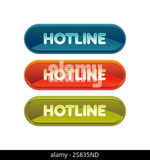 Bunte Webschaltflächen Stock Vektor