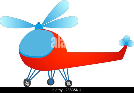 Cartoon-Hubschrauber. Stock Vektor