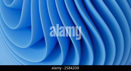Abstrakte blaue Wellen Textur Hintergrund Stockfoto