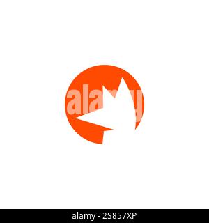 Abstraktes Fox-Logo. Head Fox Logo Stock Vektor