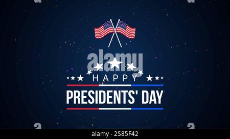 Happy Presidents Day Card, Hintergrund, Poster Vektor Illustration. Stock Vektor