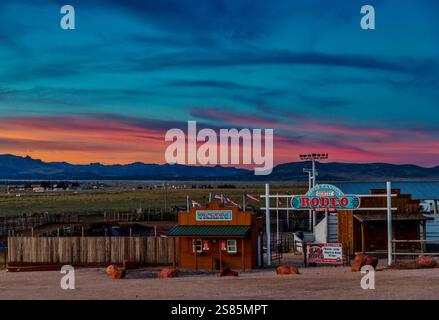 Bryce Canyon Country Rodeo in Bryce Canyon City, Utah, Vereinigte Staaten von Amerika Stockfoto