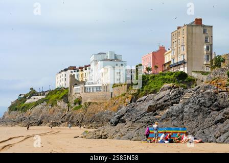 Tenby, Carmarthen Bay, Pembrokeshire, Wales, Vereinigtes Königreich Stockfoto