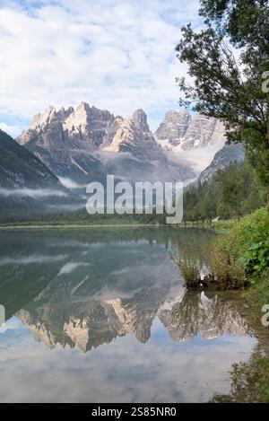 Durrensee (Landrosee), Toblach, Südtirol (Südtirol), Italien Stockfoto