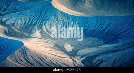 Zeichnen mit abstrakter Natur. Naturkonzept. Dies ist eine 3D-Darstellung Stockfoto