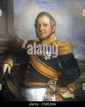 Hendrik Merkus Baron de Kock (25. Mai 1779 bis 12. April 1845 in den Haag) war ein niederländischer Politiker, Historisch, digital restaurierte Reproduktion von einer Vorlage aus dem 19. Jahrhundert Stockfoto