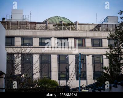 Seoul, Südkorea. Januar 2025. Die Rückseite des Verfassungsgerichts wird am Dienstag, den 21. Januar 2025, in Seoul, Südkorea, gesehen. Der südkoreanische Präsident Yoon Suk Yeol nahm an einem Amtsenthebungsverfahren wegen seiner Kriegserklärung Teil. Foto: Thomas Maresca/UPI Credit: UPI/Alamy Live News Stockfoto