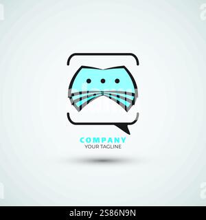 Design-Vorlage für Studienausbildung und Buch-Logo Stock Vektor