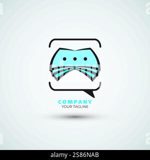 Design-Vorlage für Studienausbildung und Buch-Logo Stock Vektor