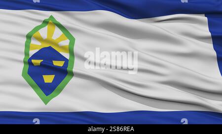 Nahaufnahme von Colorado City Fähnchen im Wind, Bundesstaat Colorado, Vereinigte Staaten von Amerika Stockfoto