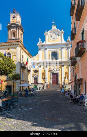 Minori, Amalfiküste, Kampanien, Italien, Europa. Stockfoto