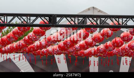 Fahrgeschäfte, Spiele und Speisen auf dem Messegelände CNE Toronto Ontario Stockfoto