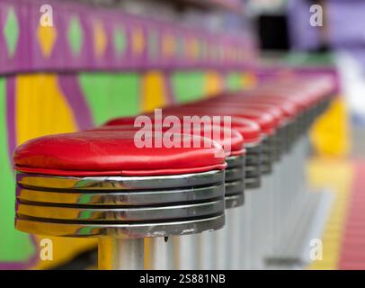 Fahrgeschäfte, Spiele und Speisen auf dem Messegelände CNE Toronto Ontario Stockfoto