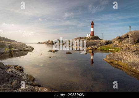 Norwegische Leuchtturmlandschaft Stockfoto