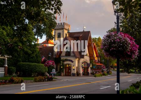 Frankenmuth, MICHIGAN, USA – 29. JULI 2023: Historisches Bayerisches Inn-Restaurant in Frankenmuth, Michigan. Stockfoto
