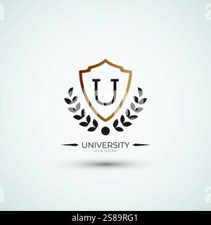 Collage-Symbol für Campus-Logos und Design-Vorlage für Hochschullogos Stock Vektor
