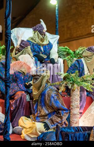 Parade der drei Weisen, Llucmajor, Mallorca, Balearen, Spanien. Stockfoto