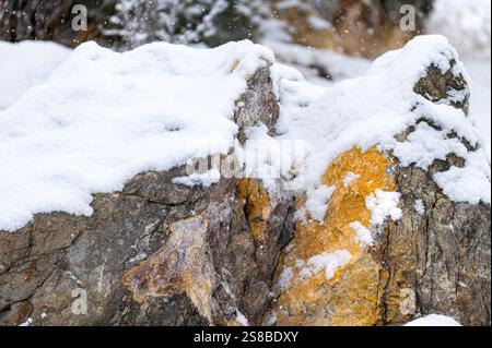 Die Schneeberge pakistans Stockfoto