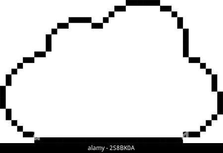 Punktsymbol Pixeleffekt einfaches Design Stock Vektor