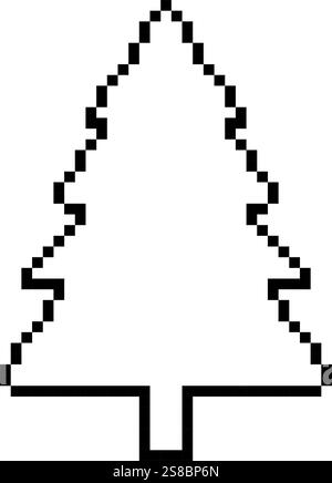 Einfaches Design mit Pixeldesign Stock Vektor