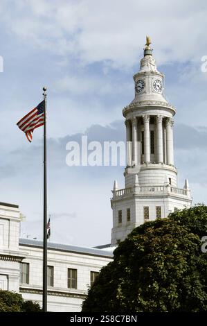 Denver, Colorado, Usa. Turm des Rathauses, eröffnet 1932. Stockfoto