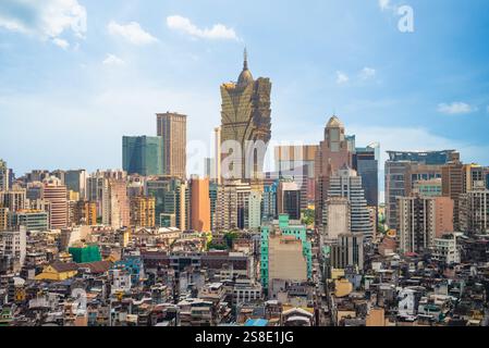 Stadtbild von Macao, auch bekannt als Macau, einer Sonderverwaltungsregion chinas Stockfoto