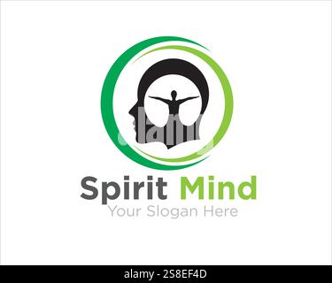 Spirit Mind Logo Designs für Medical Consult Logo Stock Vektor
