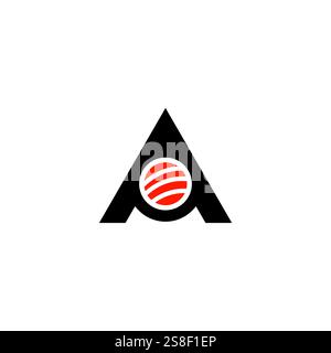 Letter Ein Sushi-Logo-Designkonzept Stock Vektor