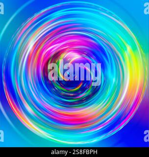 Textur mit perfekten Kreisen, mehrfarbiger Hintergrund Stockfoto