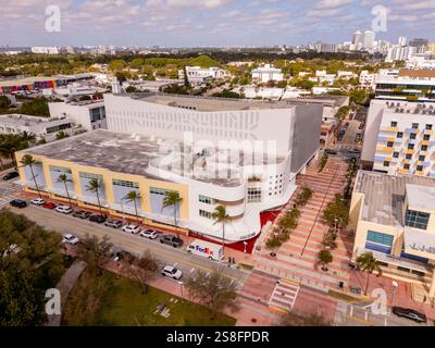 Miami Beach, FL, USA - 10. Januar 2025: Miami City Ballet. Luftdrohnenfoto Stockfoto
