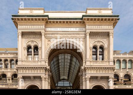 Galleria Vittorio Emanuele II in Mailand Stockfoto