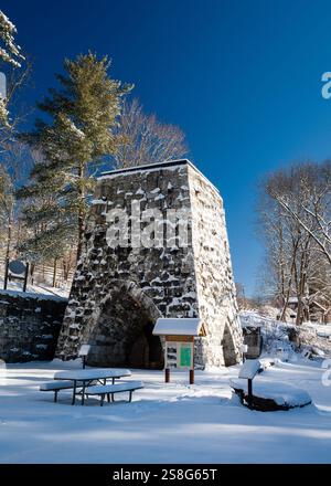 Beckley Ofen Industriedenkmal Osten Canaan, Connecticut, USA Stockfoto