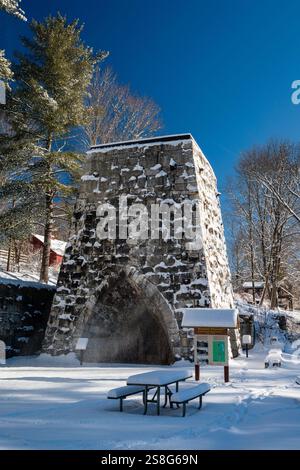 Beckley Ofen Industriedenkmal Osten Canaan, Connecticut, USA Stockfoto