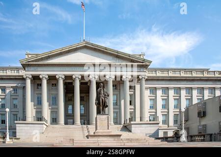 Das Treasury Building in Washington, D.C. Stockfoto