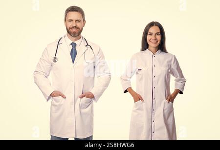 Arzt und Krankenschwester medizinisches Personal im Krankenhaus bieten Medizin und Gesundheit Stockfoto